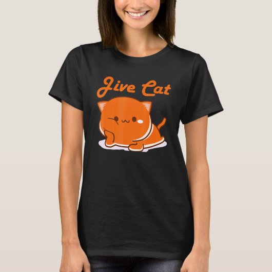オレンジジーブキャット不倫 Tシャツ (正面)