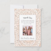 オレンジスウィートキャンディ秋ベビーシャワーサンキューカード サンキューカード (正面)