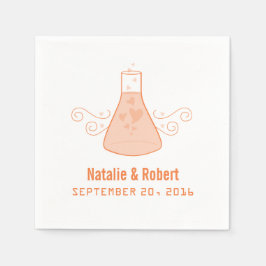 オレンジスウィートケミストリー紙ナプキンス スタンダードカクテルナプキン