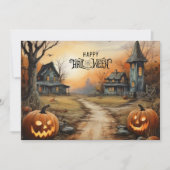 オレンジスカイ幽霊のよく出るファームハウスハッピーハローウィン シーズンカード (正面)
