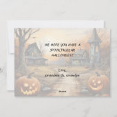 オレンジスカイ幽霊のよく出るファームハウスハッピーハローウィン シーズンカード (裏面)