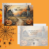 オレンジスカイ幽霊のよく出るファームハウスハッピーハローウィン シーズンカード
