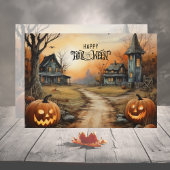 オレンジスカイ幽霊のよく出るファームハウスハッピーハローウィン シーズンカード