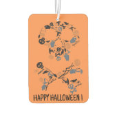 オレンジスカルとクロスボーンこうもり幽霊 カーエアーフレッシュナー (裏面)