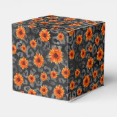 オレンジスカルとヒマワリデザイン4 フェイバーボックス (裏面サイド)