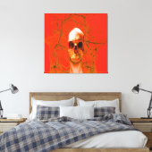 オレンジスカルイン水 キャンバスプリント (インサイチュ (寝室))