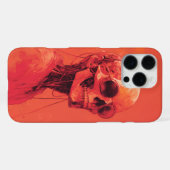 オレンジスカル iPhoneケース (裏面横)