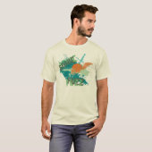 オレンジスカル Tシャツ (正面フル)