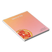 オレンジスクイズその日かわいいシトラス感動的タン ノートパッド (アングル)