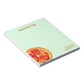 オレンジスクイズその日かわいいシトラス感動的タン ノートパッド (アングル)