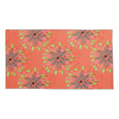 オレンジスタイリッシュ色の枕ケース 枕カバー (裏面-左)