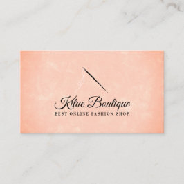 オレンジスタイリッシュ色の針糸シーストレス裁縫 名刺