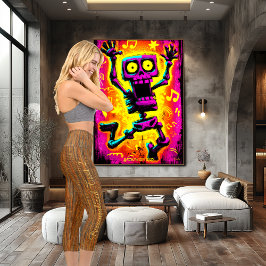 オレンジスタイリッシュ色バイカラー:パーソナライズされたロゴと文字 カプリレギンス