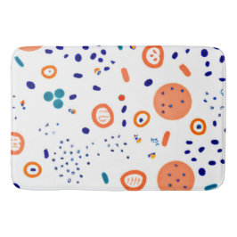 オレンジスタイルパタンズアートデザイン バスマット