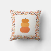 オレンジスタックパンプキンズファームハウス秋デコール クッション (裏面)