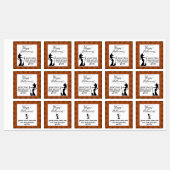 オレンジスターバストウィッチハロウィーン ラベル (シート)