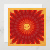 オレンジスターバスト ノートカード (正面/裏面)