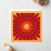 オレンジスターバスト ノートカード (正面/裏面インサイチュ)