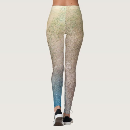 オレンジスターフィッシュサンド&サーフコースタルシック レギンス (裏面)