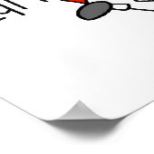 オレンジスティックフィギュアTシャツ&ギフト ポスター (角)