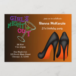 オレンジスティレトス誕生日 招待状