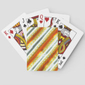 オレンジストライプとグレーの言語特有の抽象芸術 トランプ (裏面)
