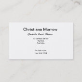 オレンジストライプのなイベントプランナーの名刺 名刺 (裏面)