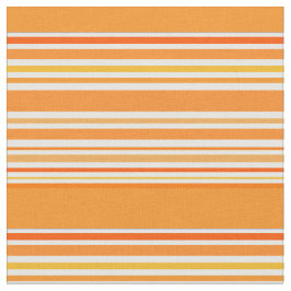 オレンジストライプのレトロカッコいい ファブリック