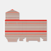 オレンジストライプの色とオレンジ色の垂直テクスチャパターン フェイバーボックス (折り畳みなし)