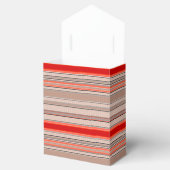 オレンジストライプの色とオレンジ色の垂直テクスチャパターン フェイバーボックス (オープン)