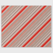 オレンジストライプの色とオレンジ色の垂直テクスチャパターン ラッピングペーパー (フラット)