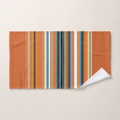 オレンジストライプの色 バスタオルセット (ハンドタオル)