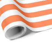 オレンジストライプの色 ラッピングペーパー (ロールコーナー)