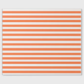 オレンジストライプの色 ラッピングペーパー (フラット)