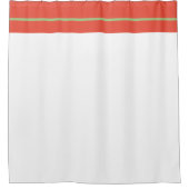 オレンジストライプ色のシャワーカーテン シャワーカーテン (正面)