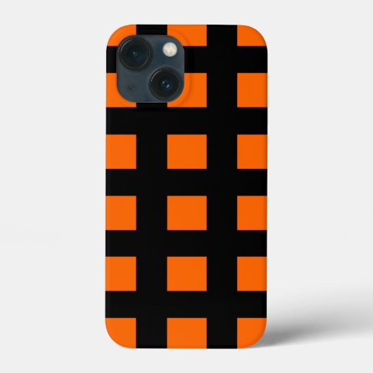 オレンジストライプ色のパターン Case-Mate iPhoneケース (裏面)