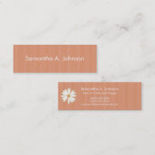 オレンジストライプ色のモンマイカード コーリングカード (正面/裏面)