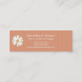 オレンジストライプ色のモンマイカード コーリングカード (裏面)