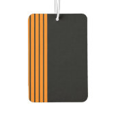 オレンジストライプ色の線が黒 カーエアーフレッシュナー (裏面)