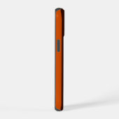 オレンジストライプ色の背景の準備完了 iPhone 15ケース (右側面)