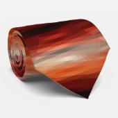 オレンジストライプ色 ネクタイ (ロール)