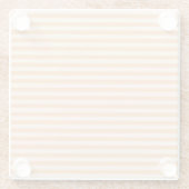 オレンジストライプ ガラスコースター (裏面)