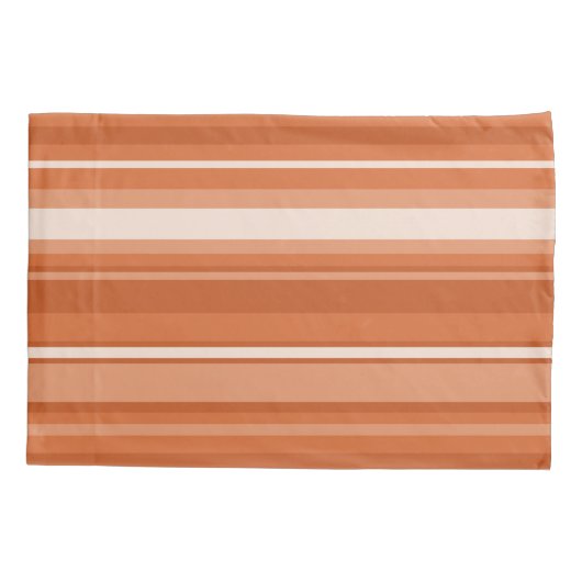 オレンジストライプ 枕カバー (裏面)