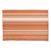 オレンジストライプ 枕カバー (正面)