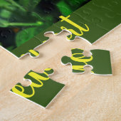 オレンジスニーズウィードヘレニアムガーデンフラワーズ ジグソーパズル (側面)