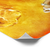 オレンジスプラッシュ ポスター (角)