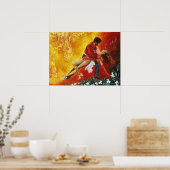 オレンジスプラッシュ ポスター (キッチン)