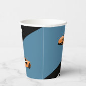 オレンジスポーツカー 紙コップ (右)