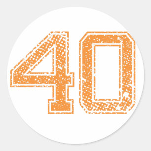 オレンジスポーツジャージNumber 40.png ラウンドシール