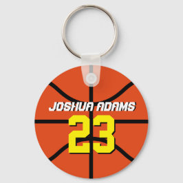 オレンジスポーツチームアスリートバスケットボールキーチェーン キーホルダー